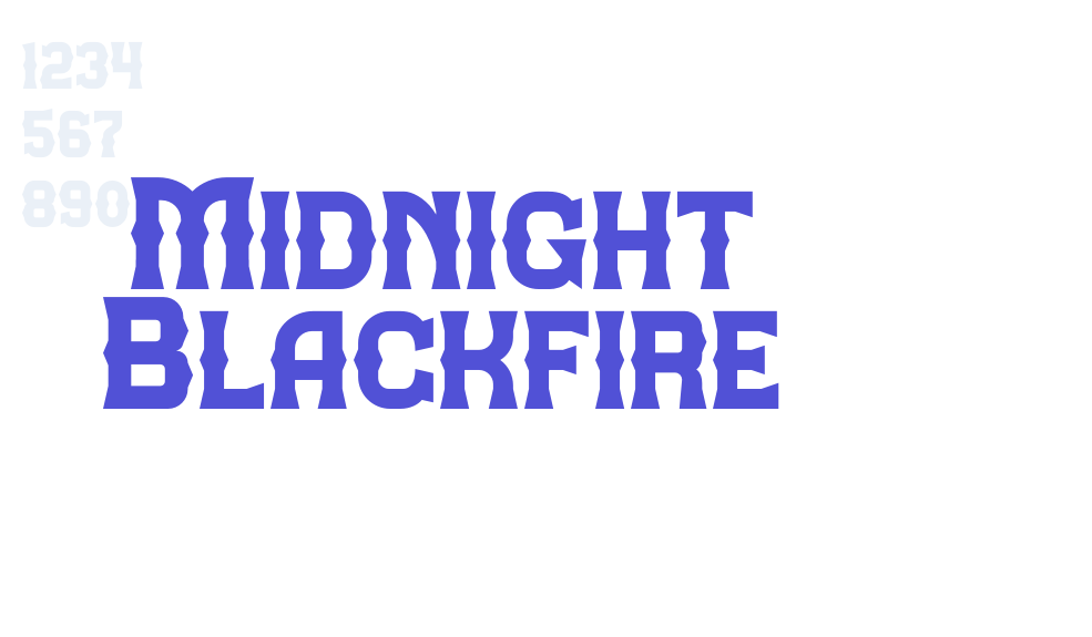 Midnight Blackfire-font-download