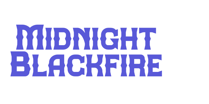 Midnight Blackfire Font