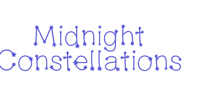 Midnight Constellations Font Download