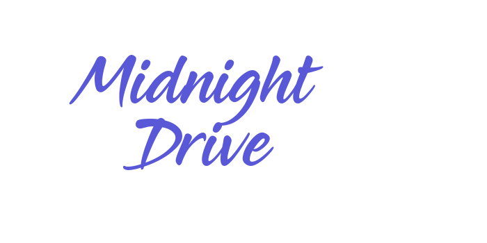 Midnight Drive Font