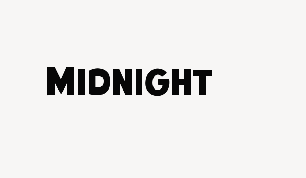 Midnight Font