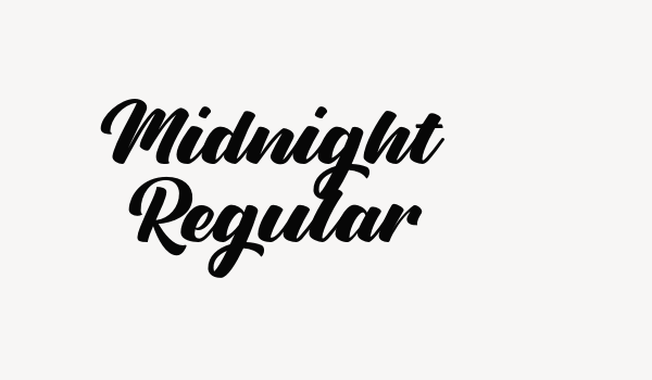 Midnight Regular Font