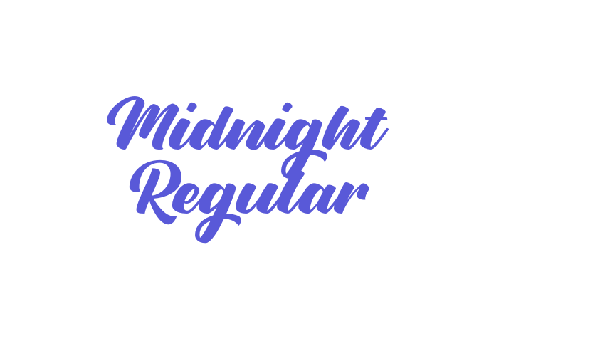 Midnight Regular Font