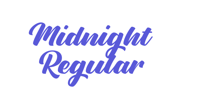 Midnight Regular Font