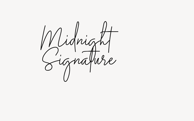 Midnight Signature Font