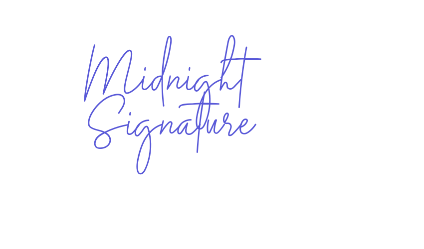 Midnight Signature Font Download