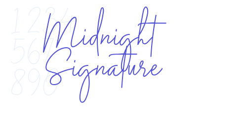 Midnight Signature-font-download