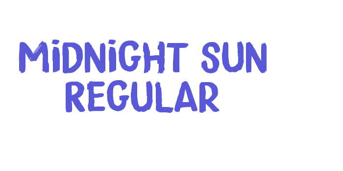 Midnight Sun Regular Font Download