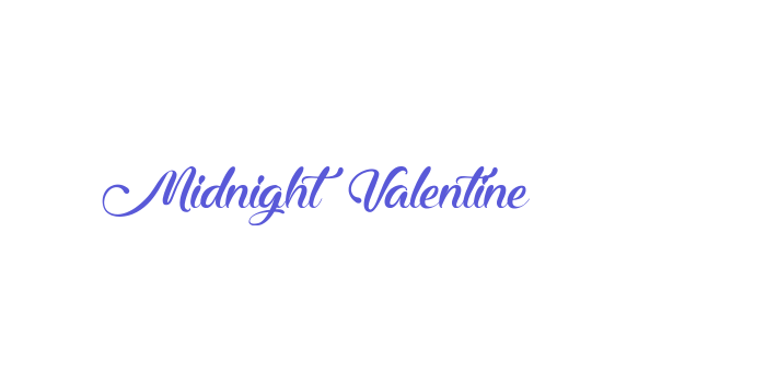 Midnight Valentine Font Download