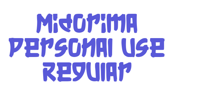 Midorima Personal Use Regular Font Download