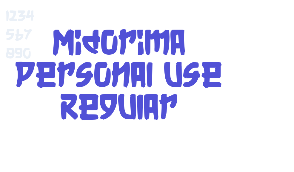 Midorima Personal Use Regular-font-download