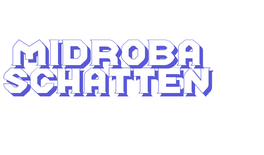 Midroba Schatten Font