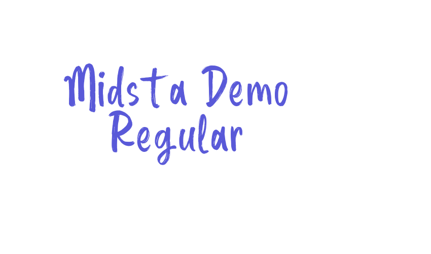 Midsta Demo Regular Font Download