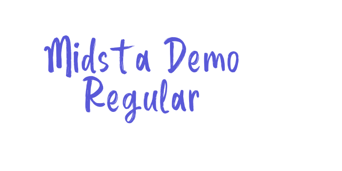 Midsta Demo Regular Font Download