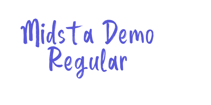 Midsta Demo Regular Font