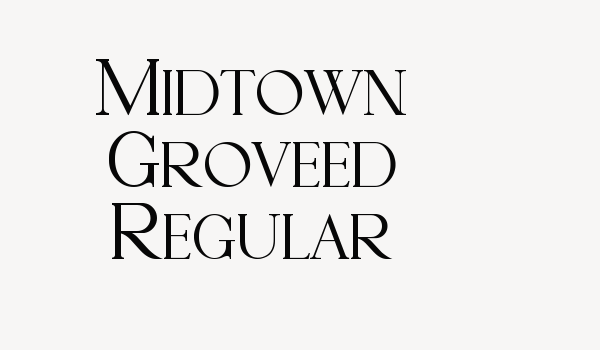 Midtown Groveed Regular Font