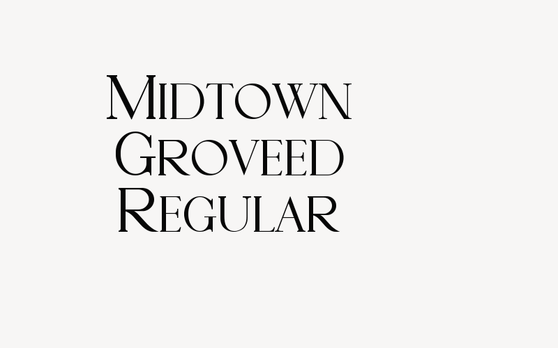 Midtown Groveed Regular Font