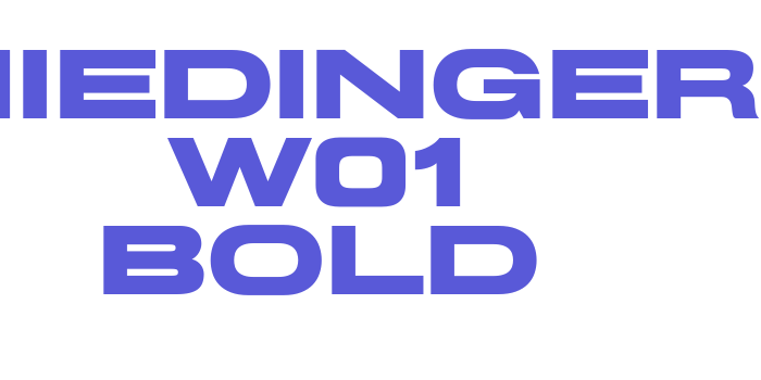 Miedinger W01 Bold Font Download