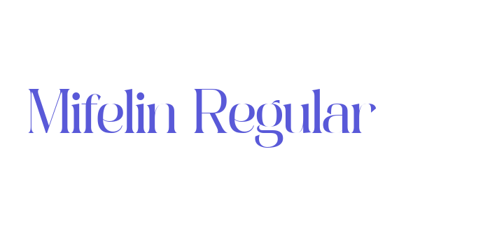 Mifelin Regular Font Download