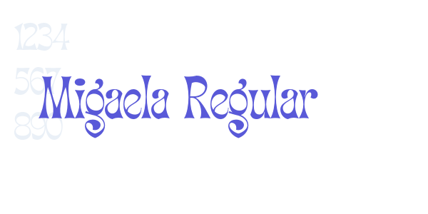 Migaela Regular font free