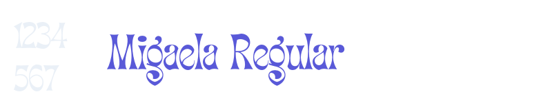 Migaela Regular-related font
