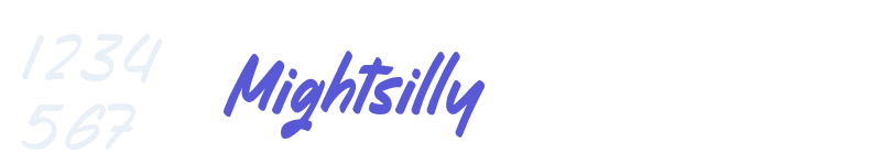 Mightsilly-related font