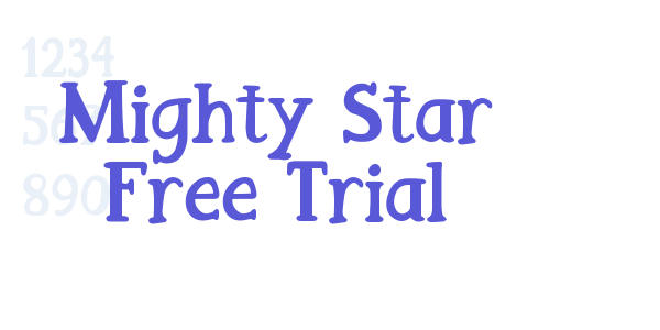 Mighty Star Free Trial font free