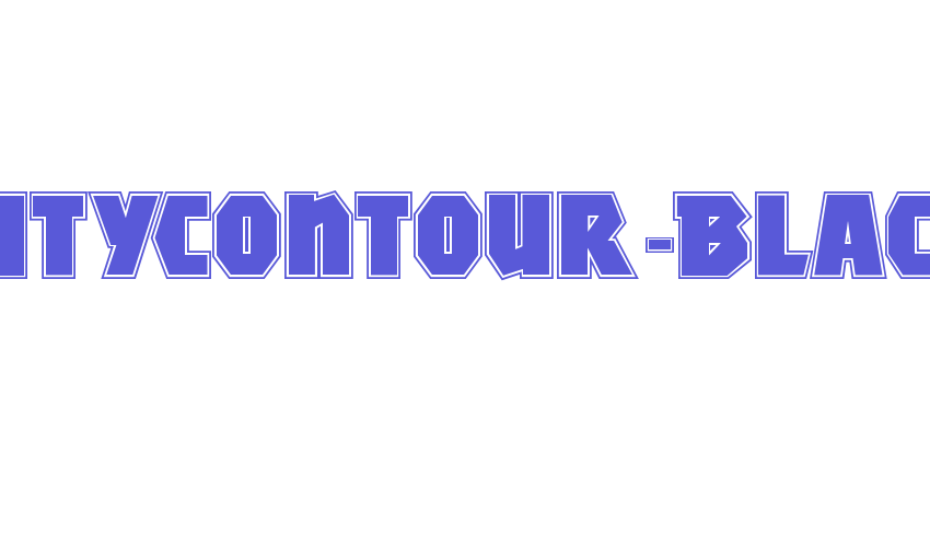 MightyContour-Black Font