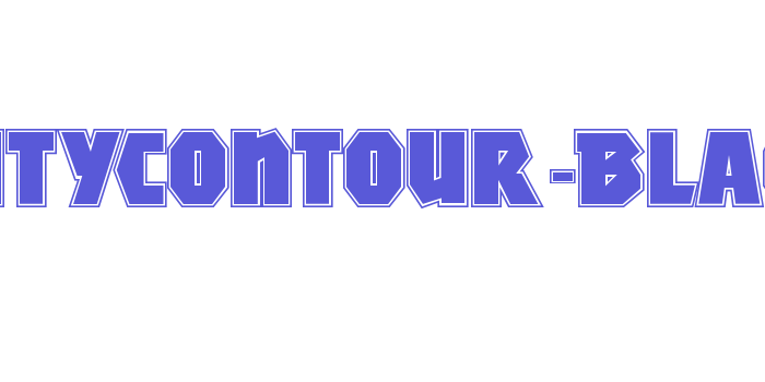 MightyContour-Black Font Download