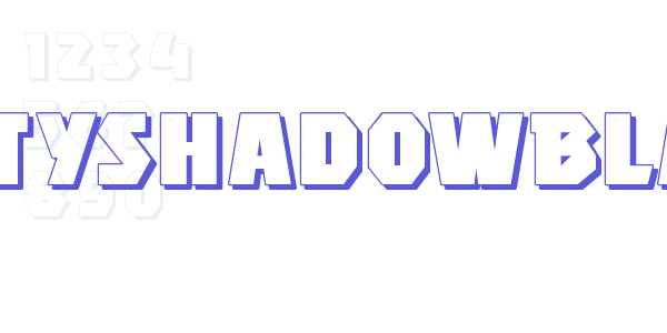 MightyShadowBlack font