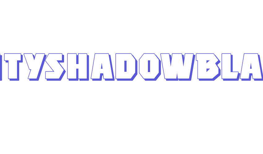 MightyShadowBlack Font