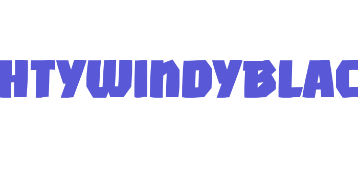 MightyWindyBlack Font Download