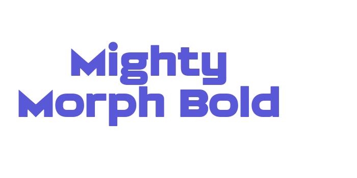 Mighty Morph Bold Font Download