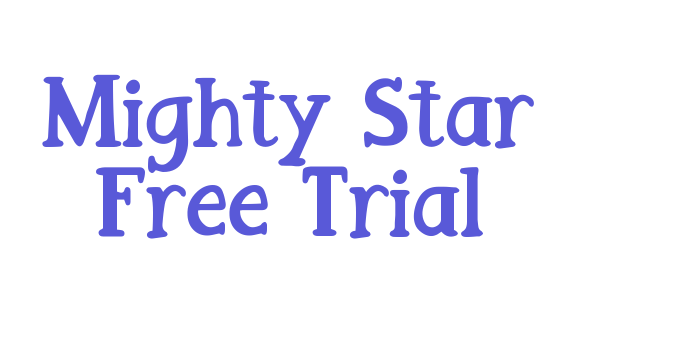 Mighty Star Free Trial Font