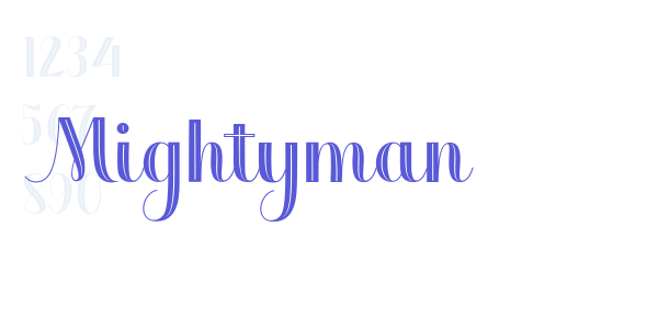 Mightyman font free