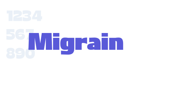 Migrain font free