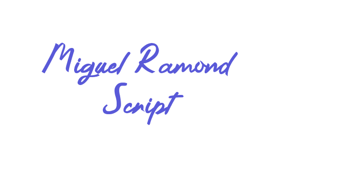 Miguel Ramond Script Font Download