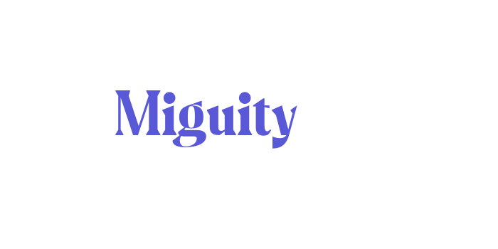 Miguity Font Download