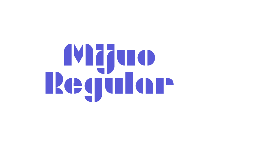 Mijuo Regular Font Download