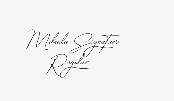 Mikaila Signature Regular Font