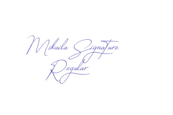 Mikaila Signature Regular Font