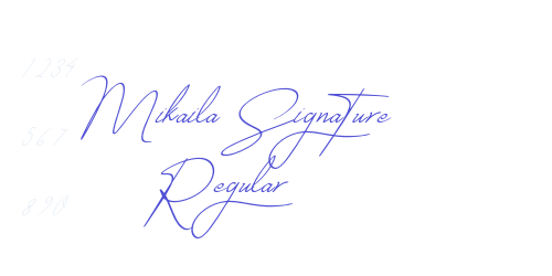 Mikaila Signature Regular-font-download