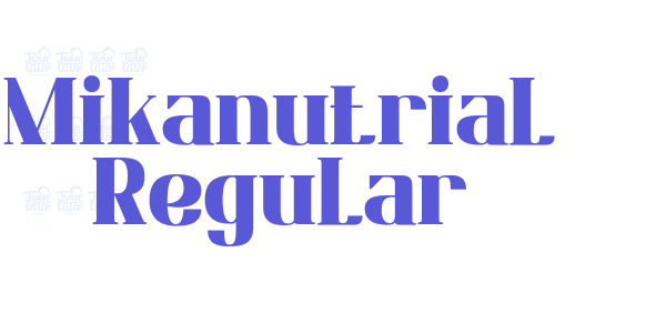 Mikanutrial Regular font free