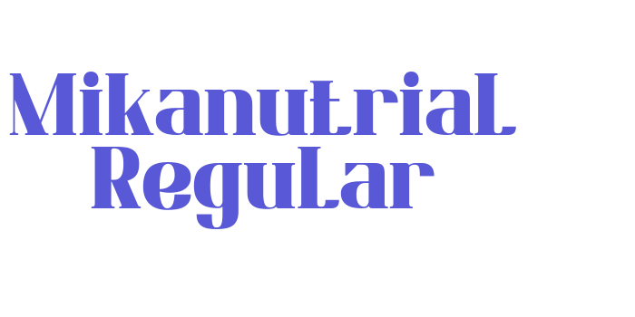 Mikanutrial Regular Font Download