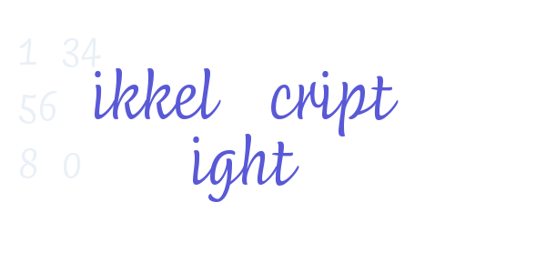 Mikkel Script Light font free