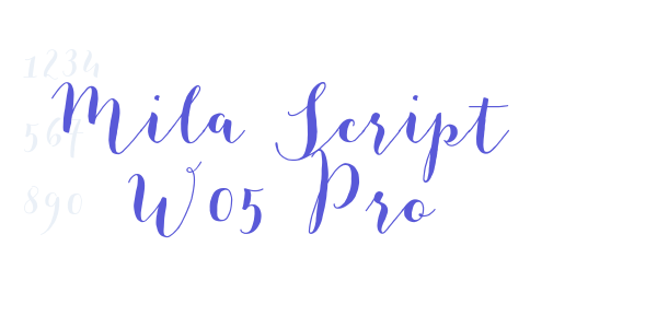 Mila Script W05 Pro font free