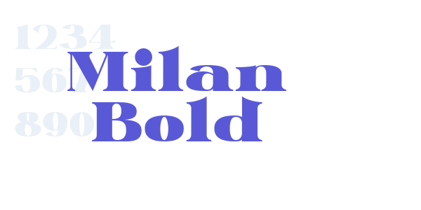 Milan Bold font free