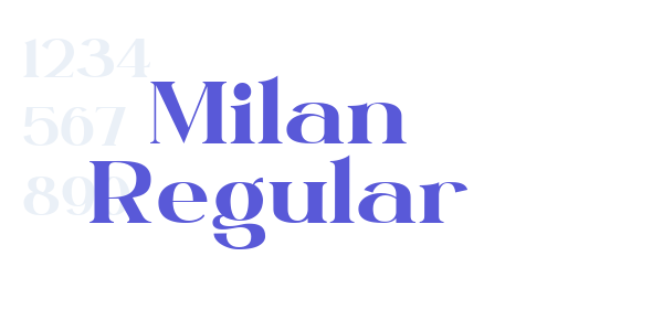 Milan Regular font free