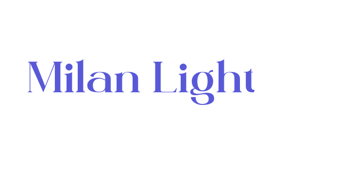 Milan Light Font Download