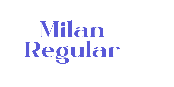 Milan Regular Font Download